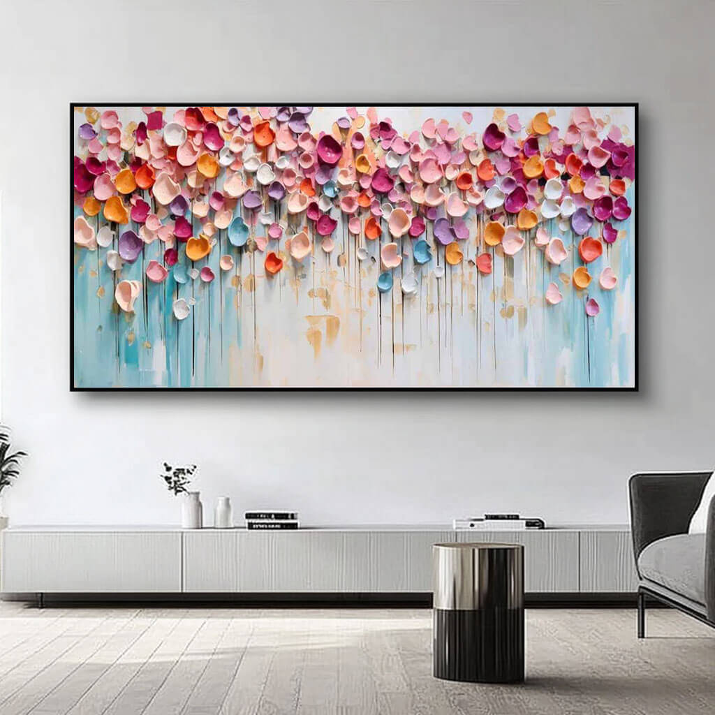Colorful Abstract Flower Garden Wall Art CZ0062 - Viral Wall Art